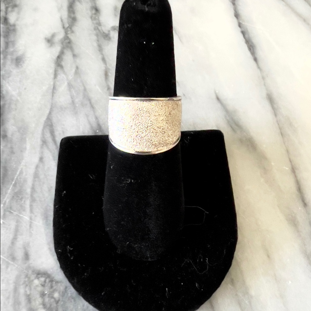 Sterling Silver Satin Band Ring